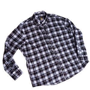 Cabela's Plaid Wrinkle Free Button Down Shirt. 3XL